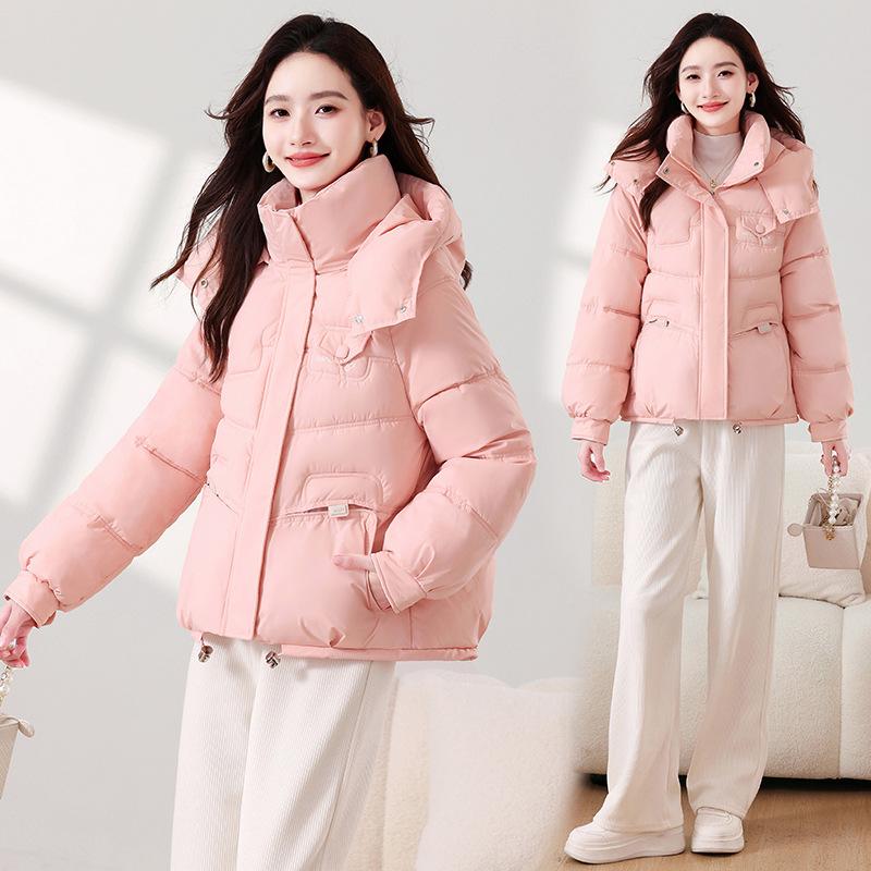 

Женское новое модное худи с капюшоном, холодное, пушистое, утолщенное, теплое, свободное, из высококачественной ткани, для отдыха, улицы, путешествий, спорта, хлопковая куртка XXL розовый