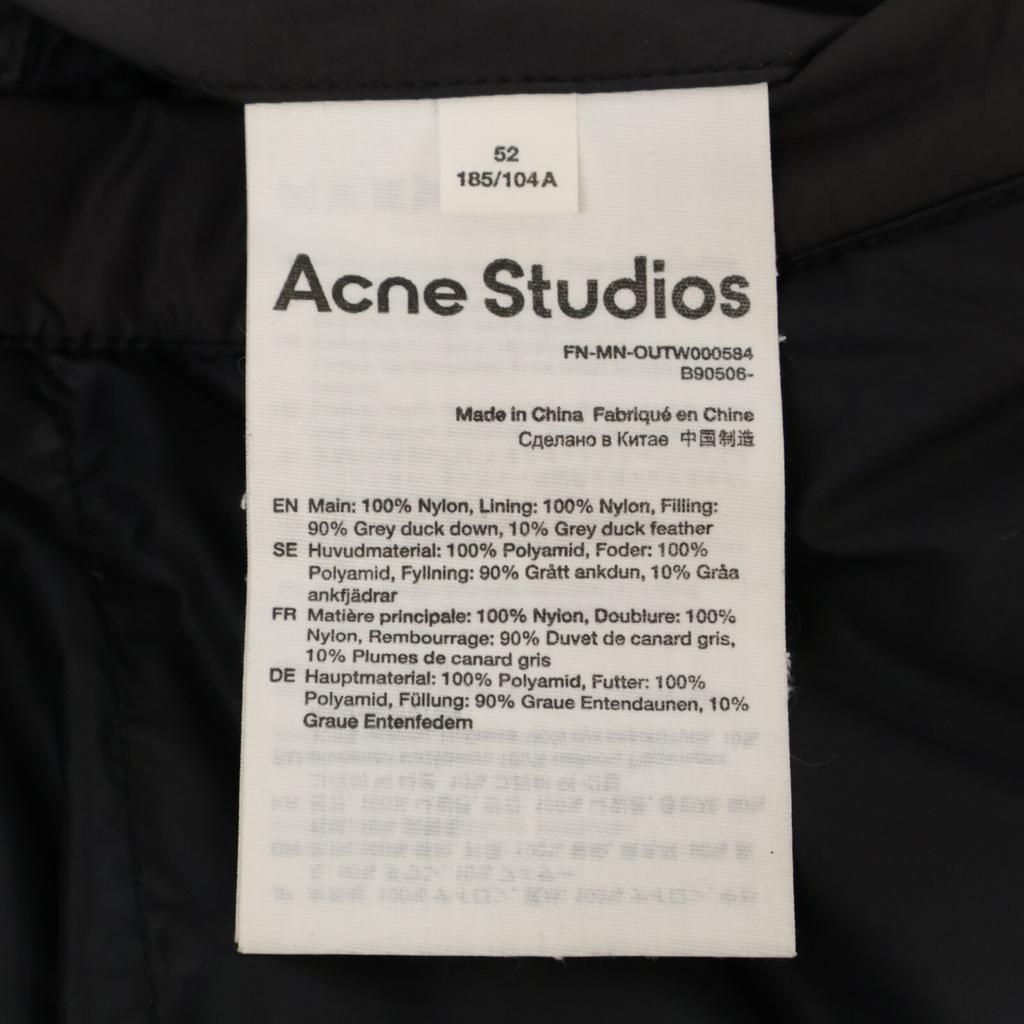 Acne Studios [Excellent Condition] FN-MN-OUTW001106 Full-Zip Hoodie Down Jacket 52 blackUsed
