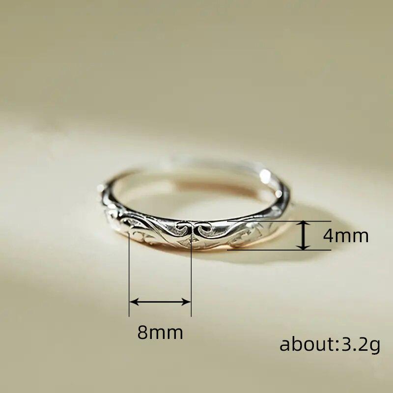 Simple And Fashionable Pattern Niche Ring, The Same Ring Women'S Handmade Tail Ring Index Finger Ring