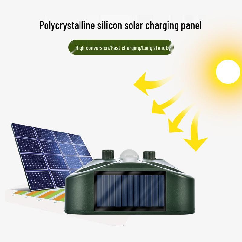 Outdoor Solar Ultrasonic Pest Repeller with Infrared Bird and Insect Deterrent