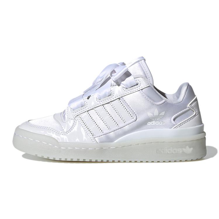 

Adidas Originals FORUM Synthetic Leather Abrasion Resistant Low top Kids Skateboarding Shoes White H68194 40