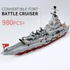 1068PCS Military Combination  Building Kit, All In 1 Cruiser Ocean Ship Building Blocks Set with Warship Gifts for Toys Boys Kid