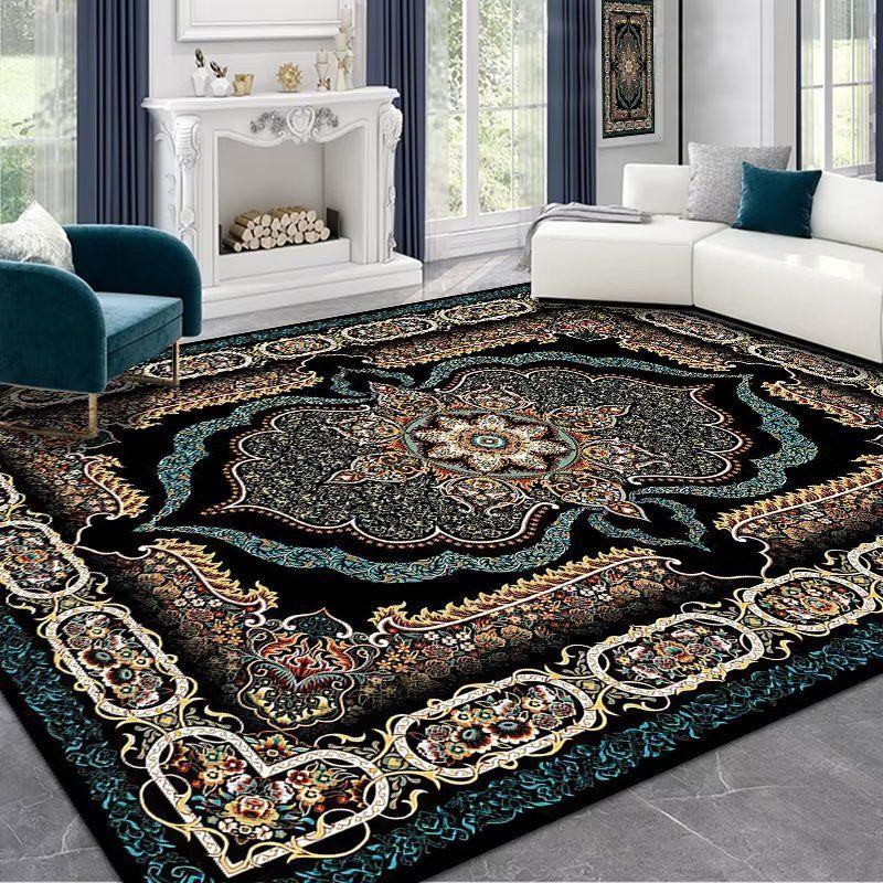 Classic Persian Red Luxury Rug For Living Room Bedroom Premium Nonslip Carpet Elegant Tea Table Kitchen Floor Mat Home Decor