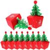 10 Pcs Large Capacity Christmas Tree Candy Box Paper Gift Packaging Box Christmas Gift Box  Navidad