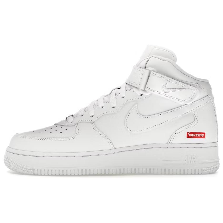 Nike Air Force 1 Mid Supreme White Sneakers FZ8784-100