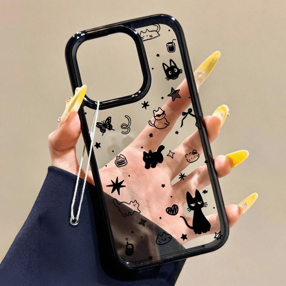 

For iPhone 11 12 13 iPhone 13 14 15 Pro 15 16 Pro Max Samsung A15 A16 A25 A26 A55 A56 S25 S24 S22 S23 iPhone 16 чёрный