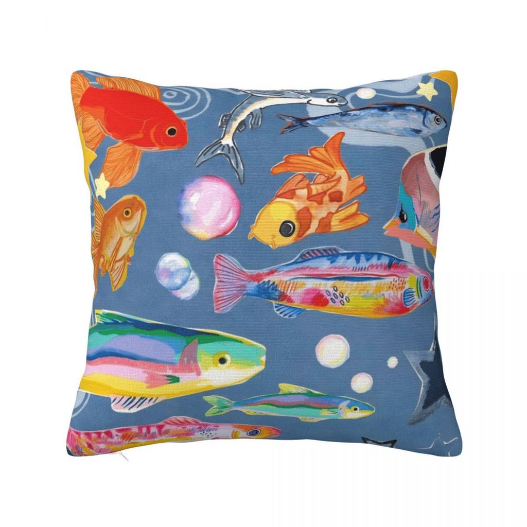Povlak na polštář Vintage design pstruha Ryby Povlak na polštář Kreslené ryby Povlak na polštář Do kanceláře Auta Domů Dekorativní povlaky na polštáře