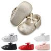 Embroidered Peach Heart Bow Baby Shoes, Soft Sole, Pre-Walking, Unisex, 0-1 Year Old, Spring/Autumn Style