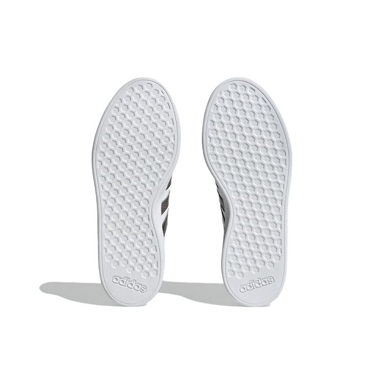 Adidas Neo Grand Court Lightweight Slip Resistant Durable Low Top Skate Shoes Women Sneakers White Silver HR0248