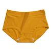 Fashionable women's mid-rise breathable butt-lifting plain cotton large size triangle panties