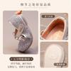 Youth Style Shoes Girls Princess Flat Shoes Formal Dress-Up Events Soft Sole PU Leather Slip-On With Pink
