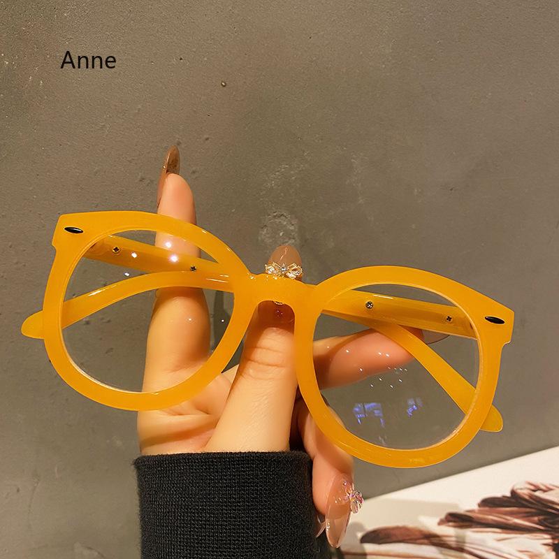 Round Frame Myopia Glasses Unisex Oversized White Short-sighted Eyeglasses Men Women Optical Spectacle Eyewear Diopter 0 To -4.0