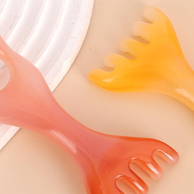 Head Scalping Massage Tool Comb For Hair Head Face Eye Neck Plastic Body GuaSha Tool Relieve Stres Promote Lymphatic Circulation