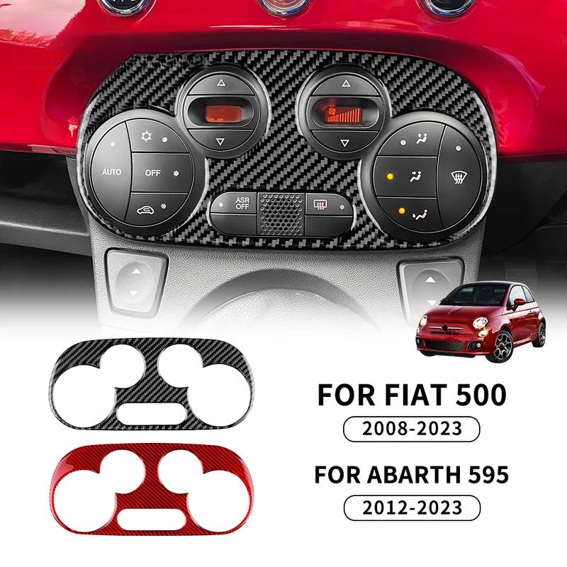 Real Soft Carbon Fiber Sticker For Fiat 500 Abarth 595 2012-2016 2017 2018 2019 2020 2021 2022 2024 Abarth 695 2017-2024 AC Trim.