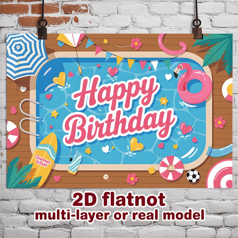 Party Backdrop Happy Birthday Birthday Photo Booth Background Front Door Decor