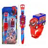 Reloj de Proyección Electrónico de Juguete para Niños de Spider Man Con Pantalla de Hora Para Juego Interactivo