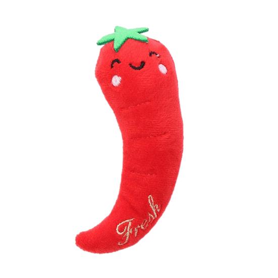 

Plush Vegetable Cat Toy Catnip Kitten Teething Toy Vegetable Shape Cat Chew Toy Relieves Boredom for Indoor Cats A
