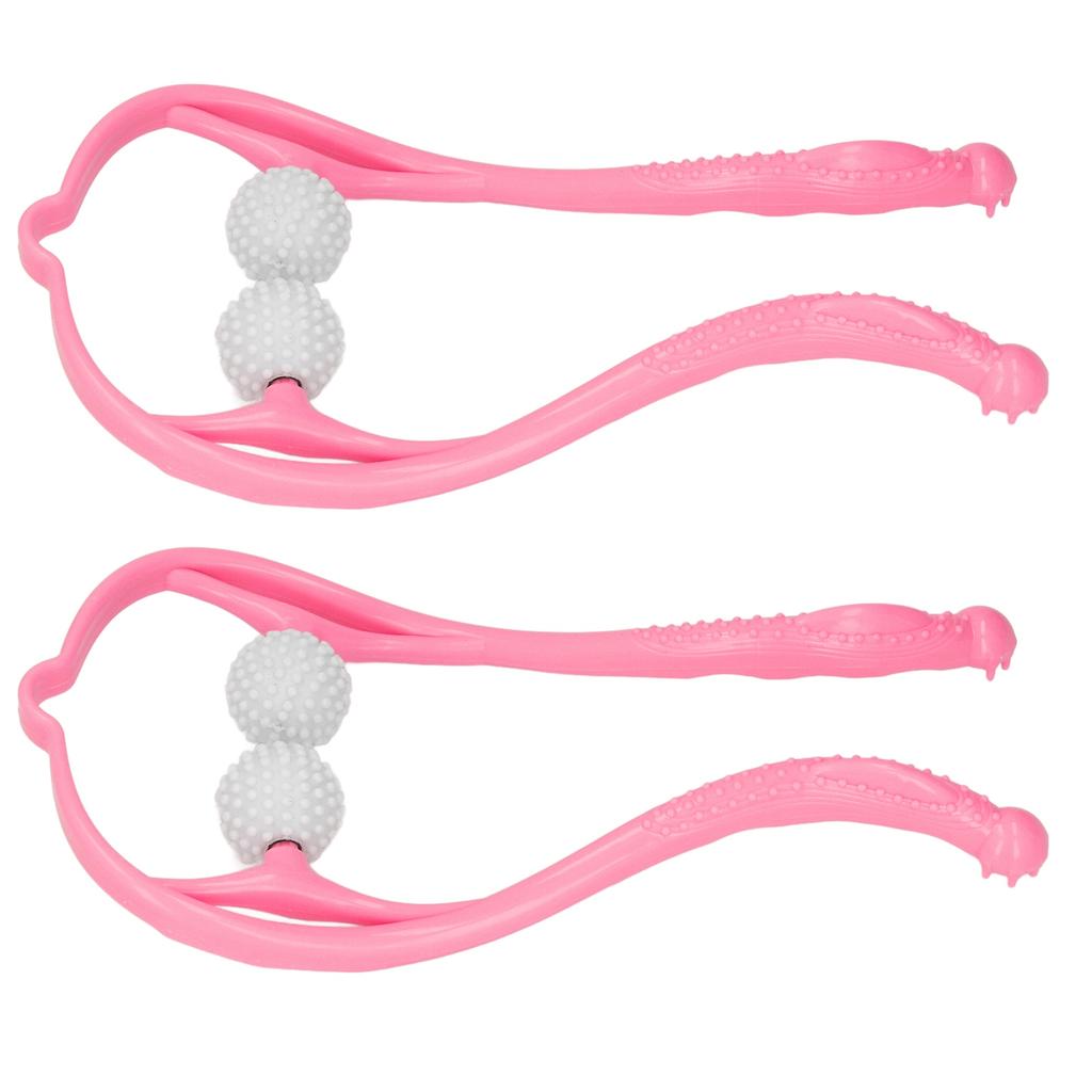 2pcs Neck Massager Dual Trigger Point Ergonomic Handheld Massager for Neck Shoulder