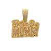 Hip Hop Style Full Diamond Letters Brother Over Money Pendant Fashion Cross-border New Men's Necklace Accessories