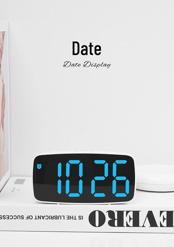 LED Alarm Clock with Bedside Vibrator - Model GH1102