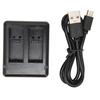 Kameraakku Doppelladegerät Doppelschacht Kameraakku-Ladegerät für AHDBT‑501 601 701 801 Kameraakku