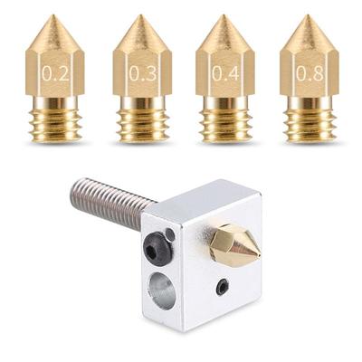 Brass MK8 Pointed Tip Nozzle for 3D Printer Engraving
