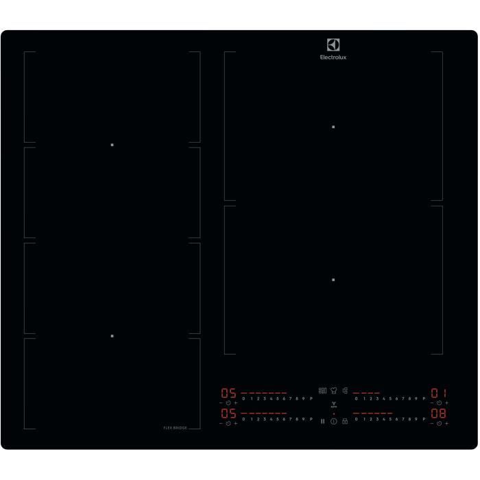 Plaque a Induction - ELECTROLUX - EIV66453I - 4 Foyers - 7350 Watts - Verre Trempé