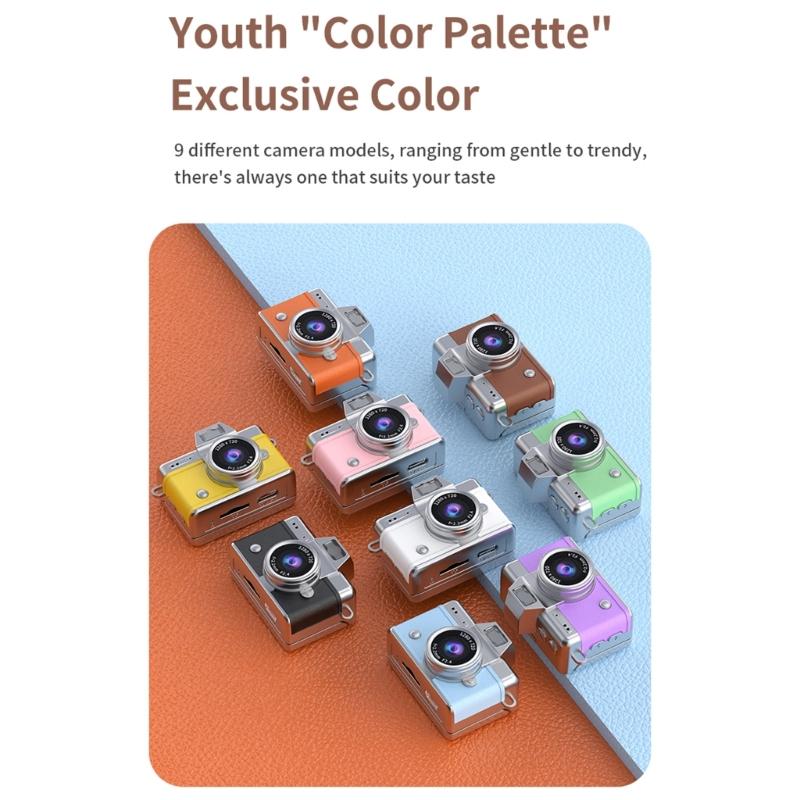 Retro Style Flip Screen Camera Featuring Builts in Filters Easy Operation for Student Photography Enthusiasts Camcorder
