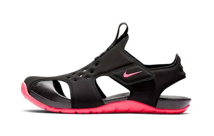 

Nike Sunray Protect 2 Sandal Black Pink Children Aged 3 7 Years Old 943826-003 35