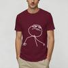 Rage Comic Trollfac Pure Cotton Tshirt For Male Beach Streetwear Tshirts O Neck Trendy Cool Tees Oversize Print Tops