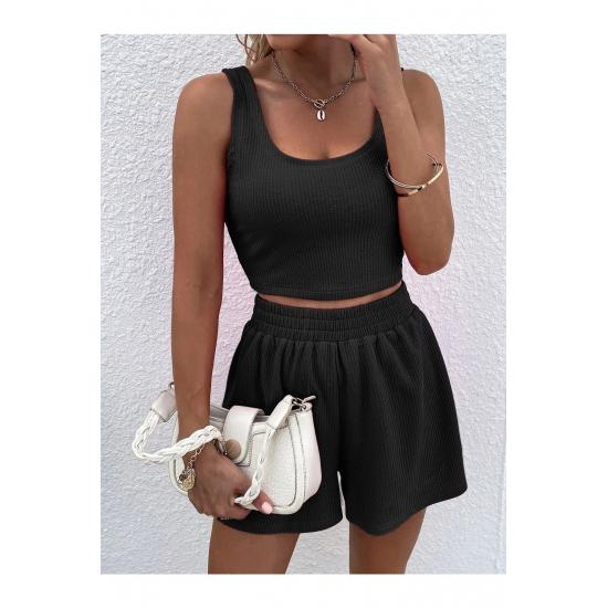 Women's Camisole Ribbed Shorts Set Pajamas & Sleepwear Sets