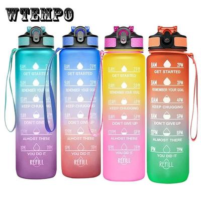 1 Liter Water Bottle Motivational Sport Water Bottle Leakproof Drinking Bottles Outdoor Travel Gym Fitness Jugs For Kitchen