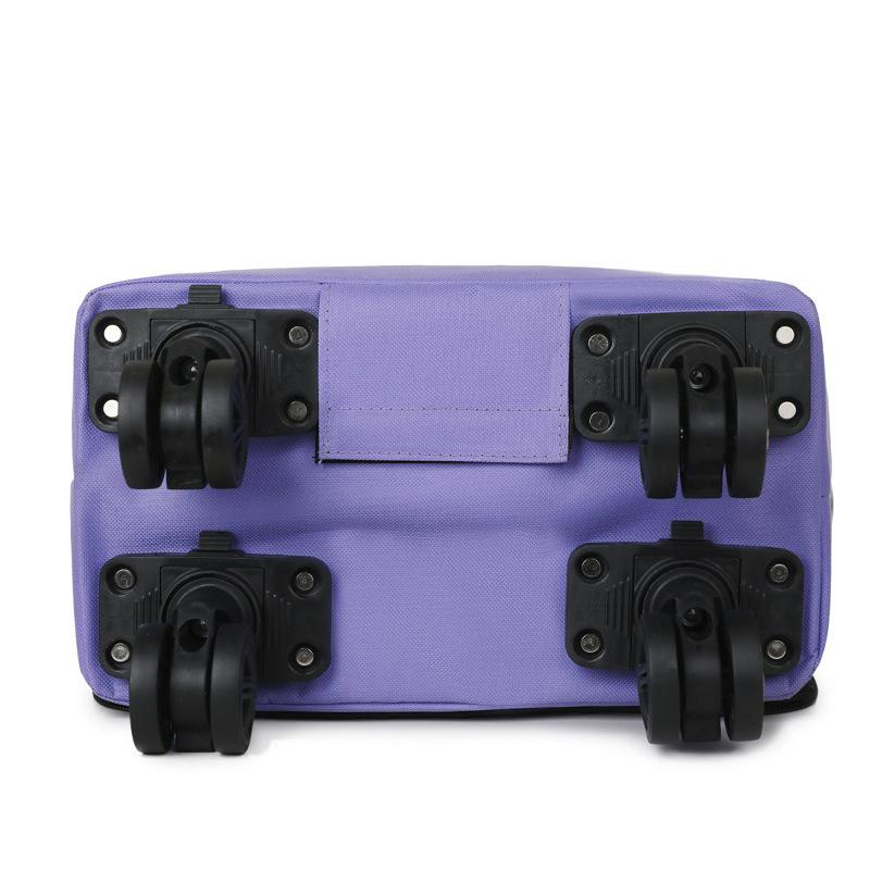 New Large-capacity Universal Wheel Bag Supermarket Shopping Portable Waterproof Handbag Foldable Luggage Trolley Bag Tugboat Bag Storage Bag