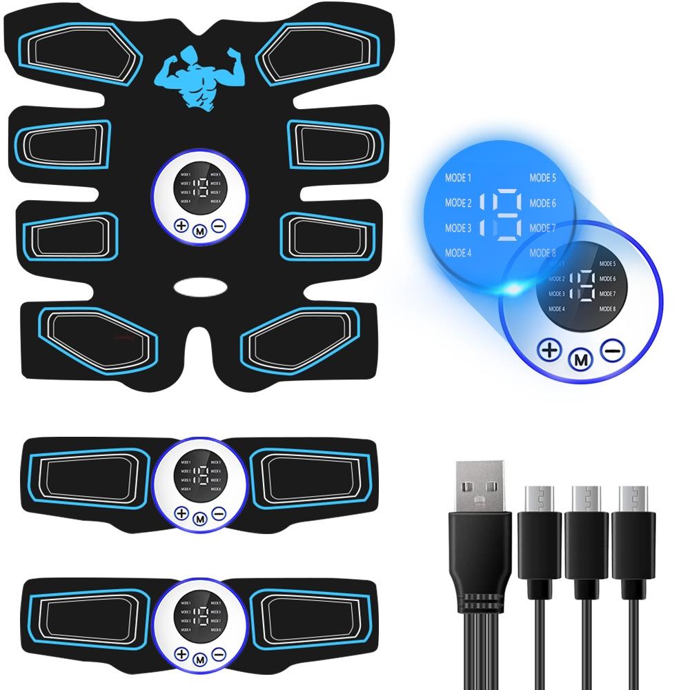 

EMS Устройство для скульптурирования тела, Электрический тренажер для мышц живота, Домашний фитнес для уменьшения жира на животе и тонизирования