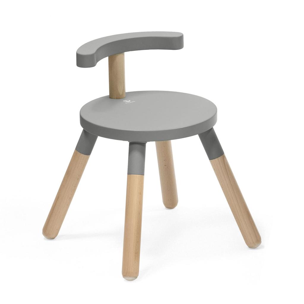 Stokke Mew Table Height Suitable for Ages 18 Months To Easy Educational Play Storm Gray Chair, Adjustable, Preschool, Wooden, Assembly, Table,