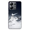 Phone Case - MANIACASE - Xiaomi Redmi Note 13 4G - Black - TPU Silicone - Nike Logo Mountain Fly