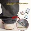 Invisible Hem Clips - Non-Slip Leg Fixing Clips - Seamless Hem Buttons - Non-Slip Shoe Shaping Tools for DIY Clothing
