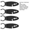 Simple Style Paddle Board Accessory Clip Plastic Black 4 Pc