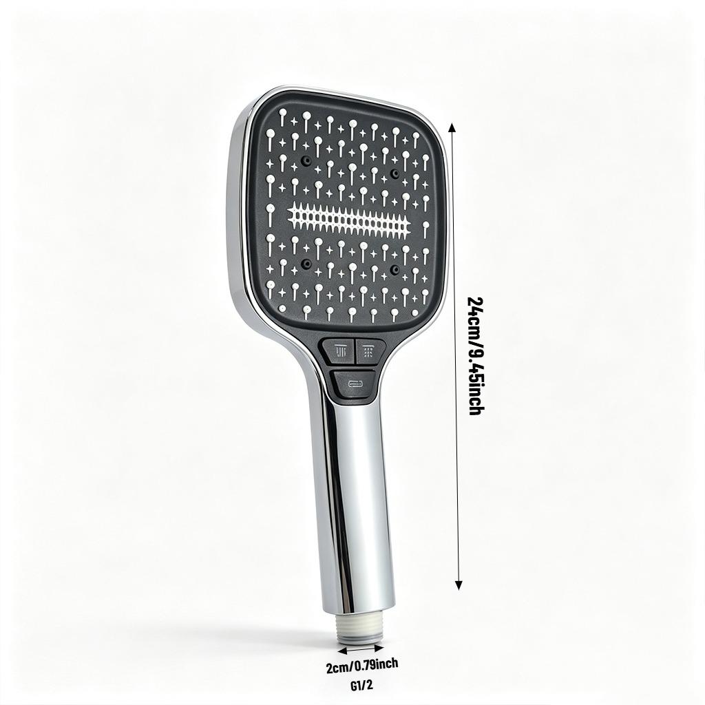 Handheld Shower Head Set High Pressure 8 Spray Modes Adjustable Water Saving Bathroom Shower Sprayer