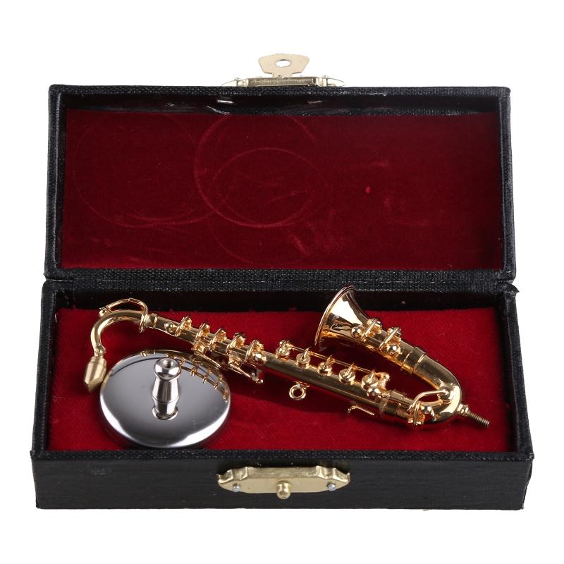 Mini Musical Instrument Miniature Dollhouse Model Mini Alto Saxophone Model
