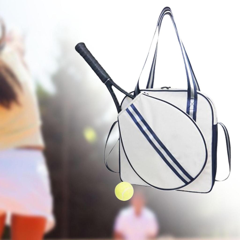Tennis Tote Bag Portable Women Men Sports With Shoulder Strap Tennis Handbag