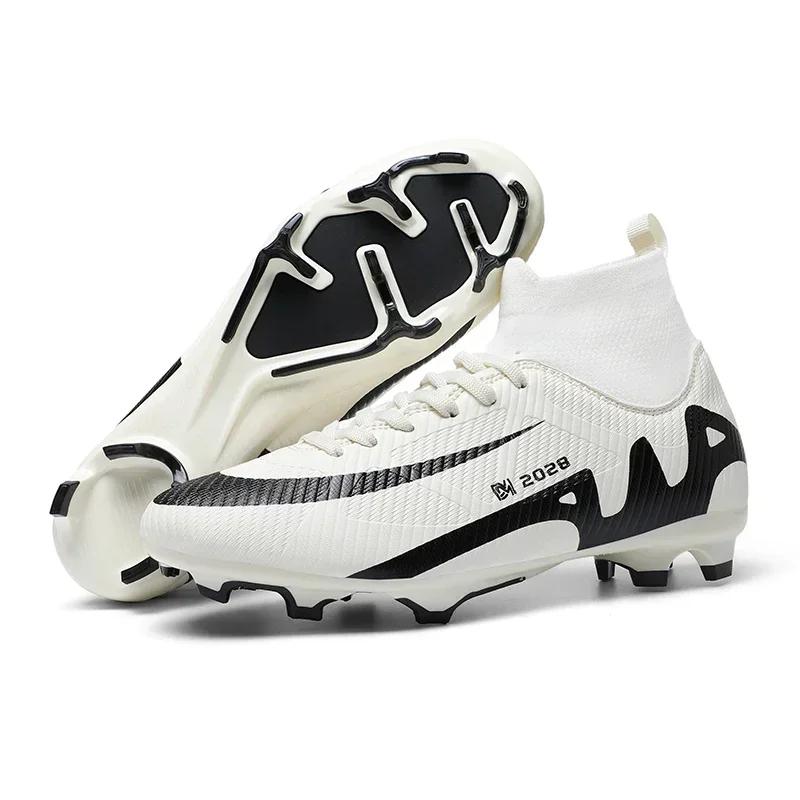Neue Herren Fußballschuhe Hochwertige Rutschfeste Fußballschuhe für Ultraleicht Hoher Knöchel Outdoor Sport Sportschuhe Innenbereich Futsal Rutschfest