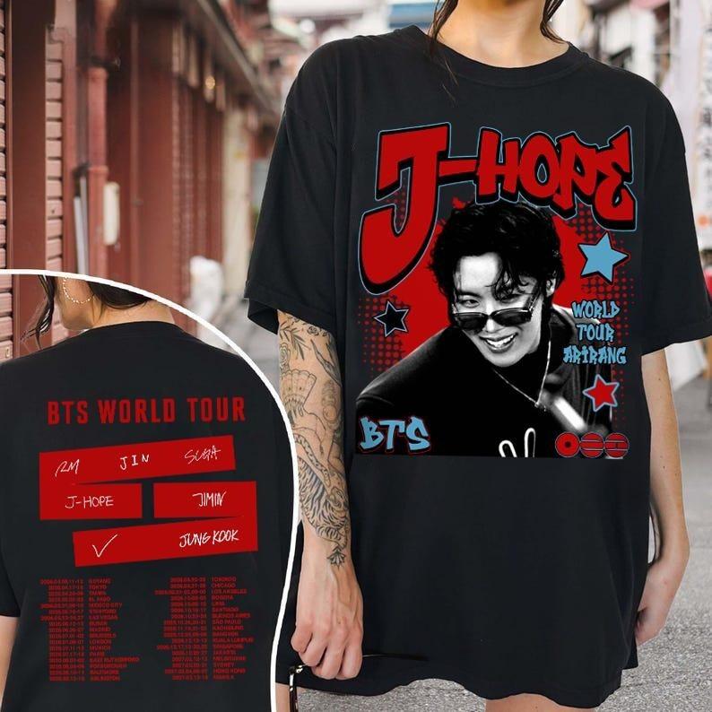 2026 Begränsad Kpop Pojkband Medlem T-shirt, Kpop Tröja, Bts Turné Present, Världsturné Merch, Arirang Kpop Bangtan, Bts Fandom Present till Fan