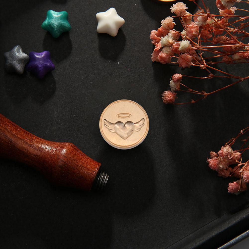 Special-shaped Embossed Flame Lacquer Seals Gold-plated 3D Stamp Head Brass Multipurpose Art Craft Supplies for Scrapbooking