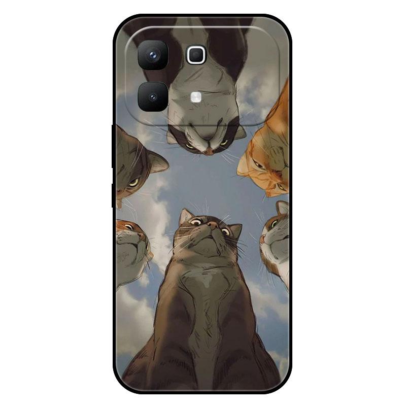 For Infinix Note 60 5G Case Cute Animal Fashion Flower Silicone Phone Case For Infinix Note60 X6879 Lens Protect Soft TPU Cover