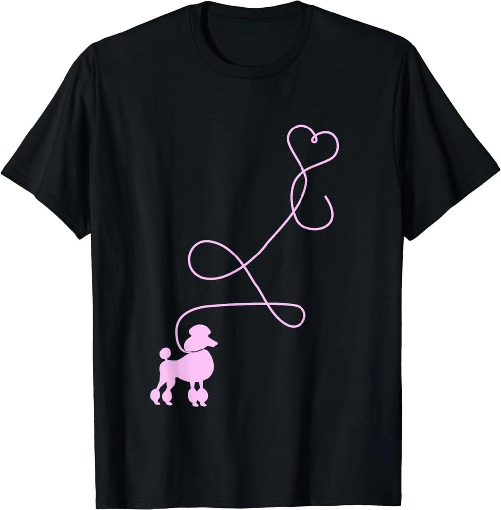 1950's Sock Hop Costume - Dog Cute Poodle Heart Unisex T-Shirt