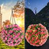 Decorative Lights Grass Ball Green Plant Hanging Decor Artificial Flower Balls  Courtyard Decor