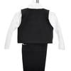 Dressy Daisy Boys' 5-Piece Formal Tuxedo Set, Tailless, for Weddings and Christenings, Baby Boys, 12 Months, Black
