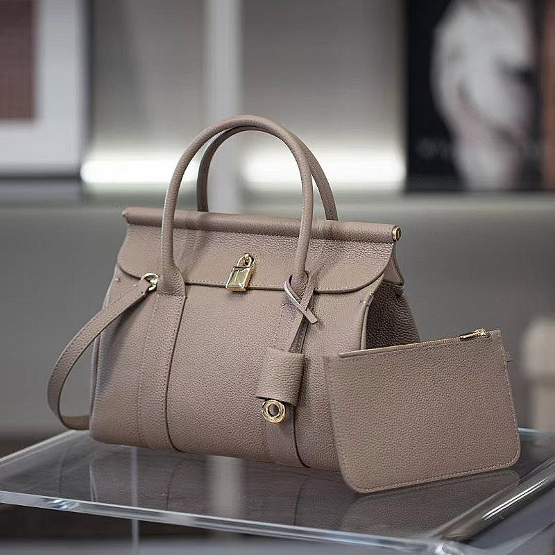 

Сумка-тоут из парусины и кожи в стиле old money для леди, на плечо, портативная, для поездок на работу 25x12.5x18cm