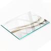 Glass Kitchen Cutting Board with Abstract Waves Graphic 80X52 Cm